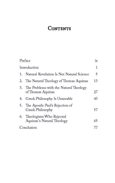 Saving Natural Theology From Thomas Aquinas – Free Grace Press